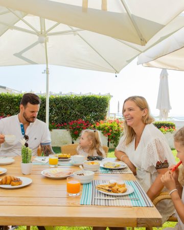 La colazione in giardino